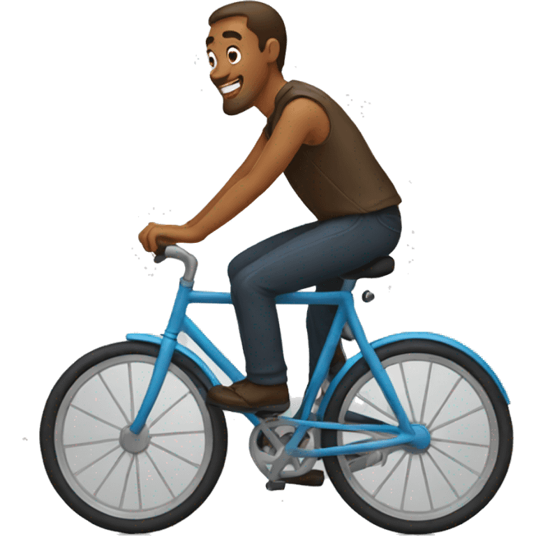 man riding a bicycle emoji