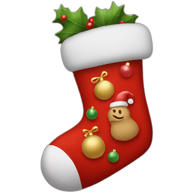 christmas sock emoji