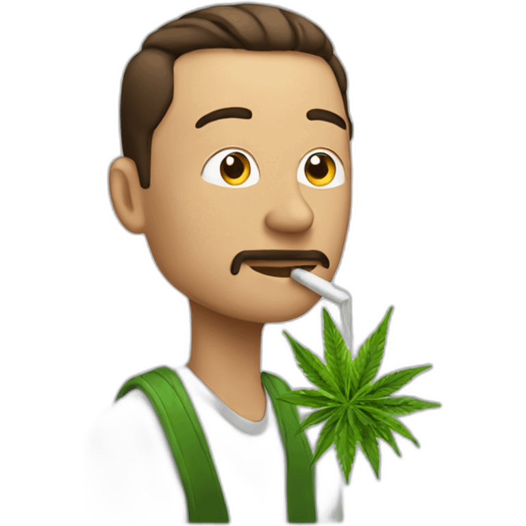 elon smoking weed emoji