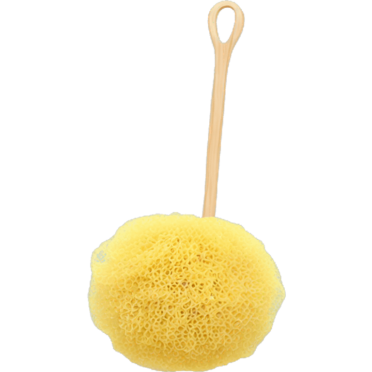 Synthetic mesh loofah emoji