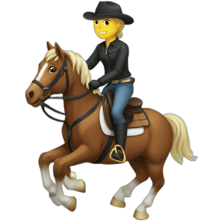 horse riding emoji