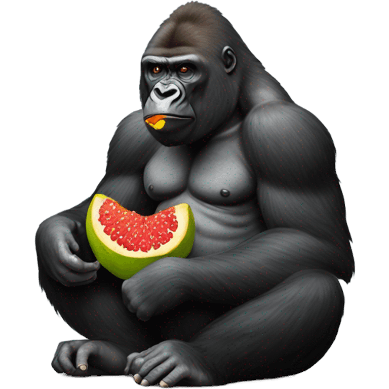 gorilla eating food  emoji