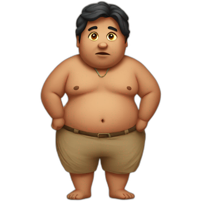 overweight indian emoji