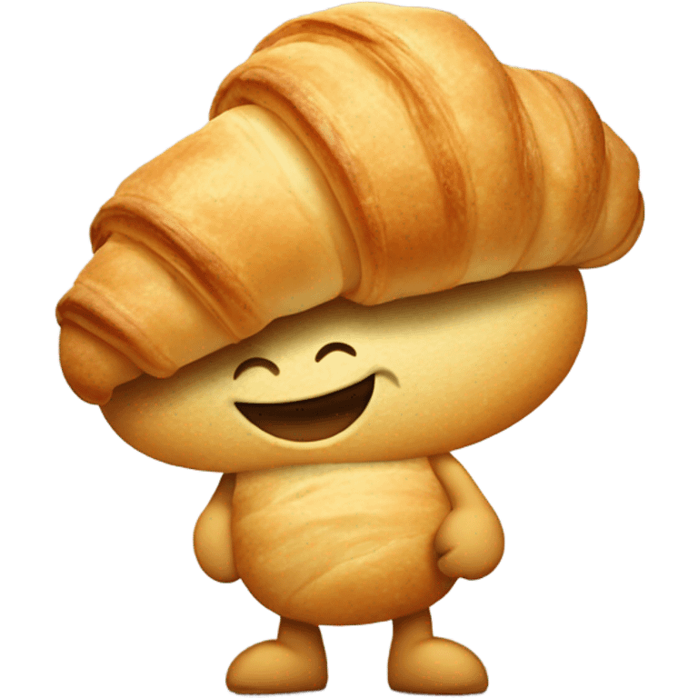 Walking croissant emoji