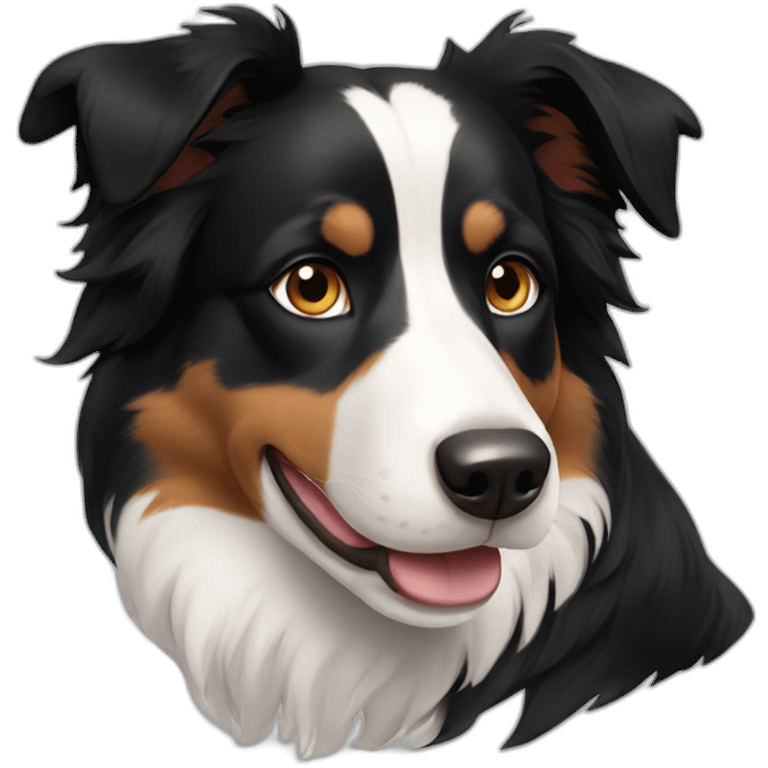 tricolor border collie emoji