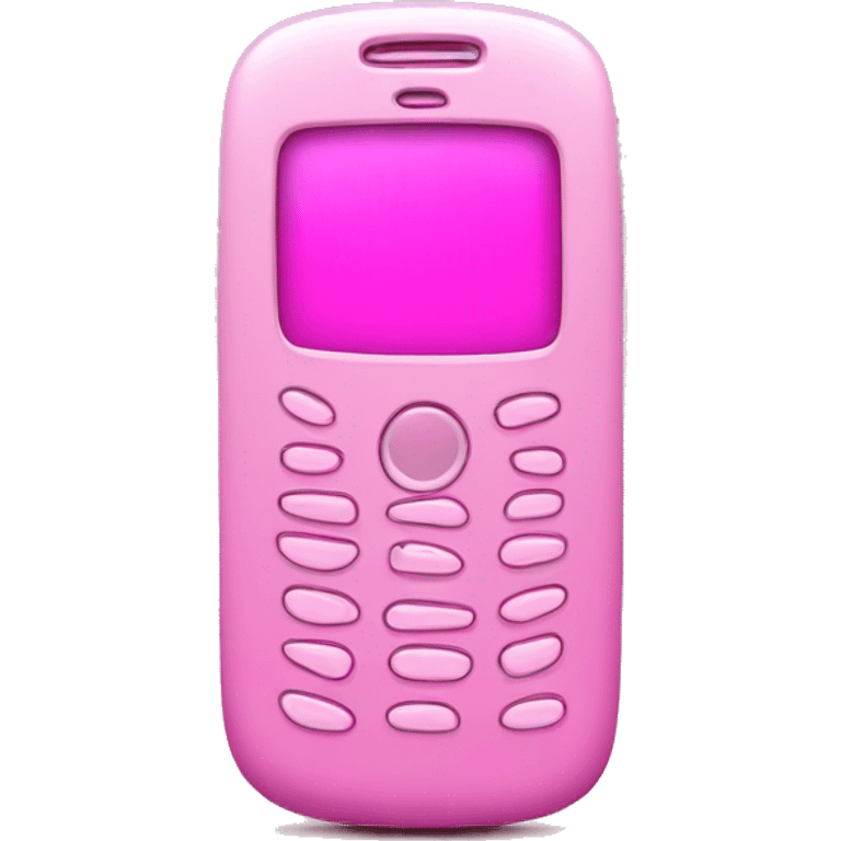 Pink cellphone emoji