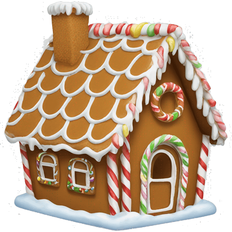 Gingerbread house emoji