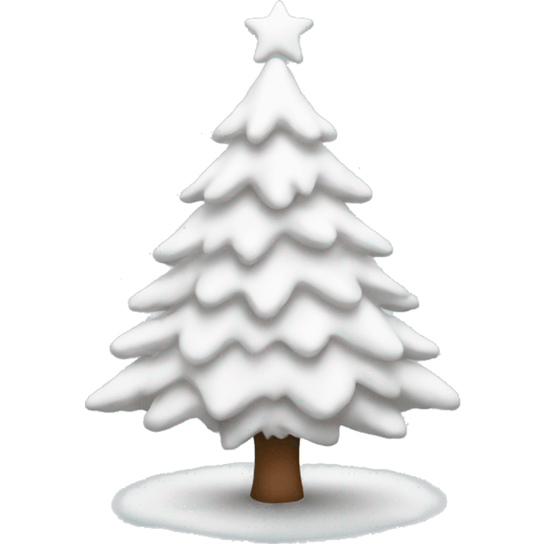 white Christmas tree emoji