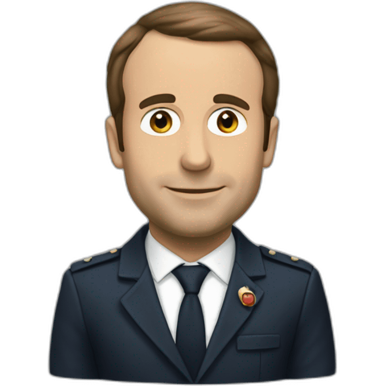 Macron choqué  emoji