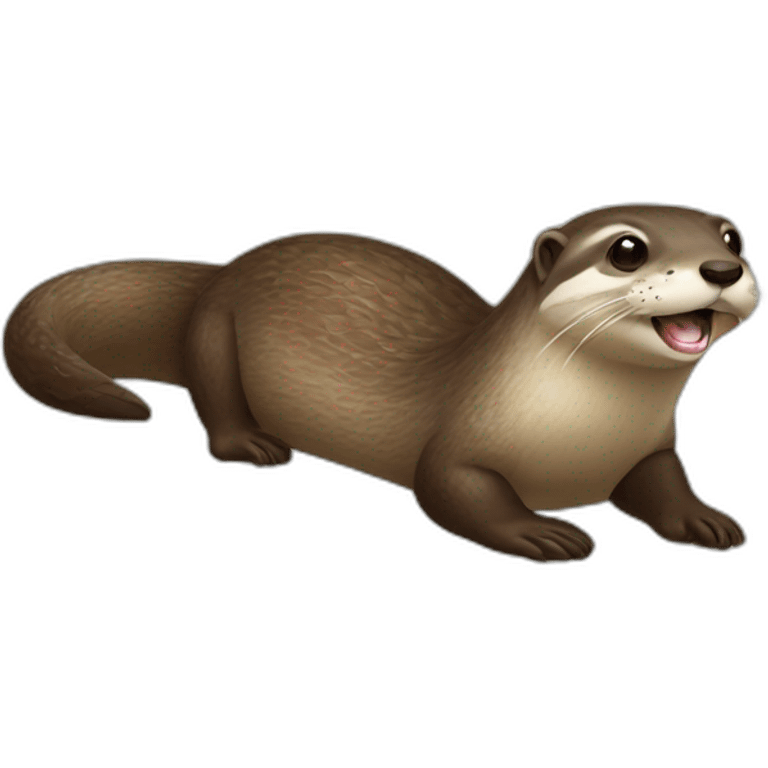 Loutre sur tortu emoji