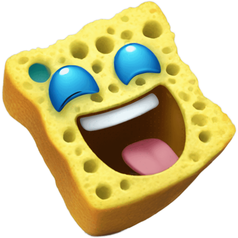 Sponge laughing  emoji