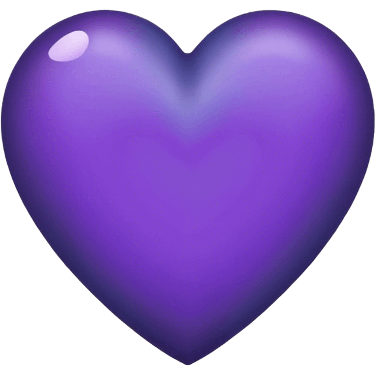 Dark bluish Purple Heart emoji