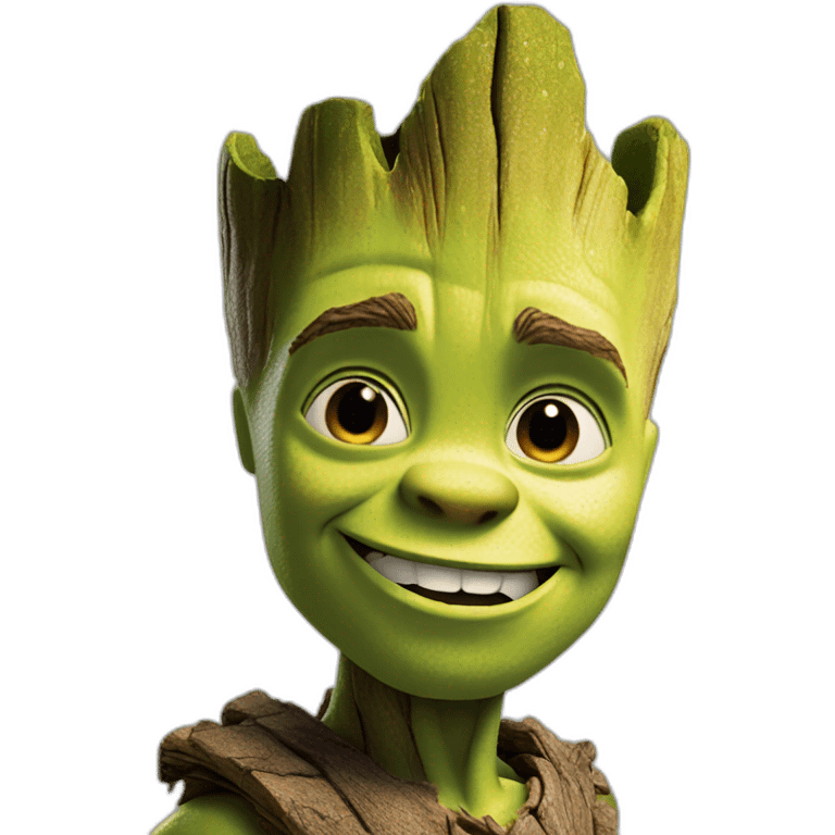 groot like shrek emoji