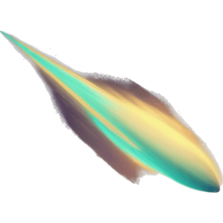 Vintage Planet comet streak motion blur emoji