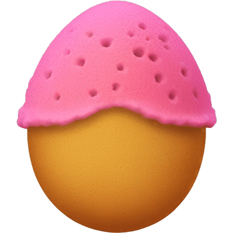 Pink egg sponge emoji