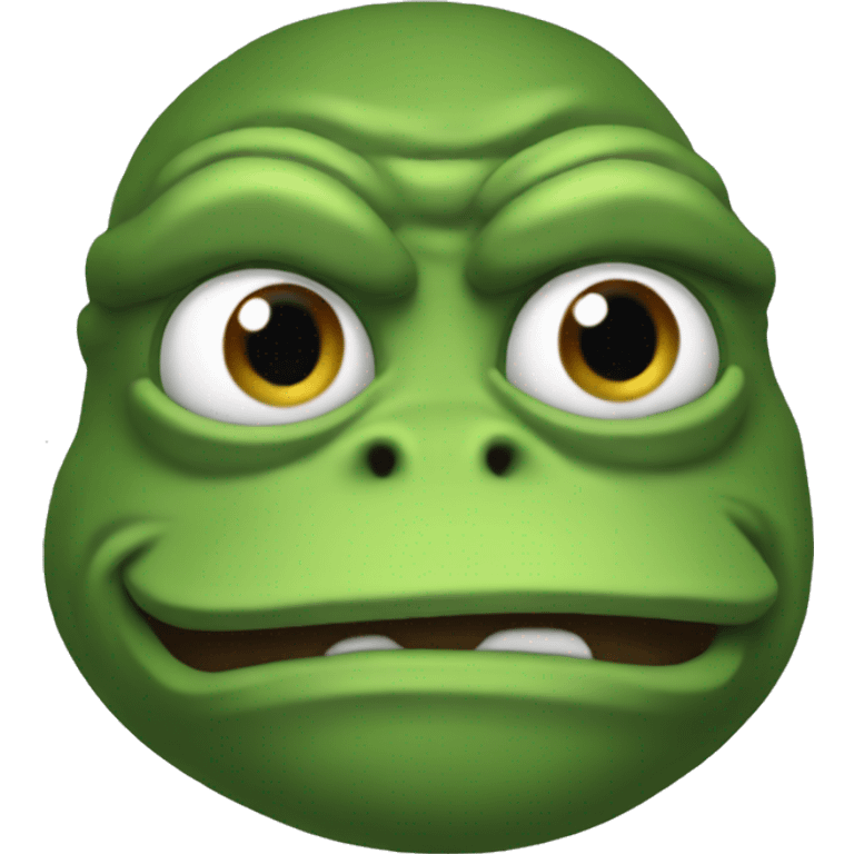 a Pepe pumped emoji