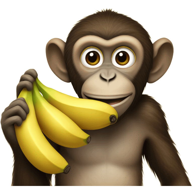 Monkey eating banana  emoji