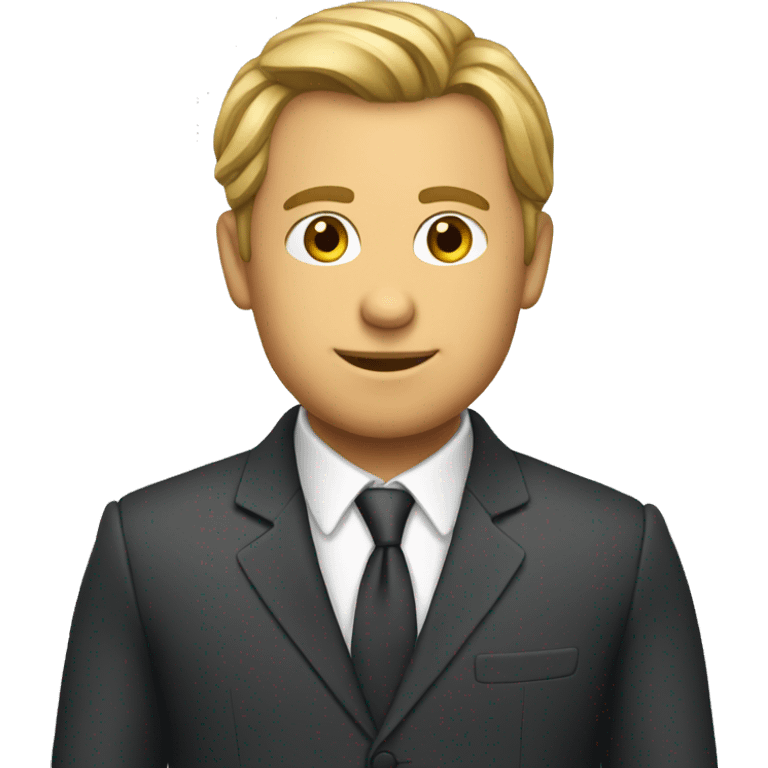 Czech in a suit emoji