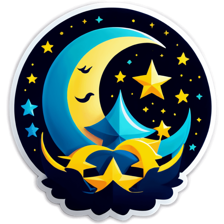 Ramadan vibes with moon and star emoji