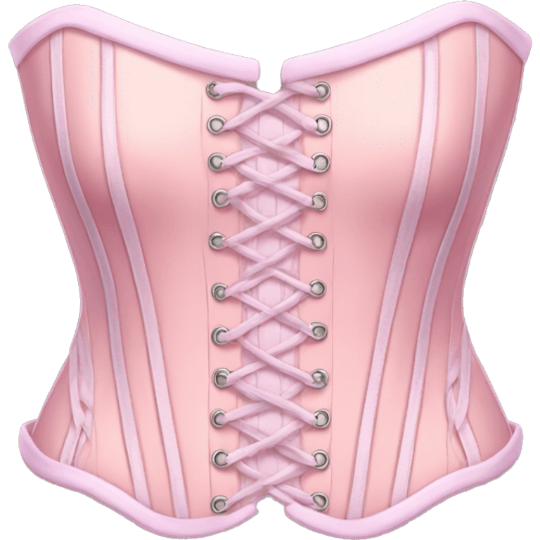 Pastel pink corset  emoji