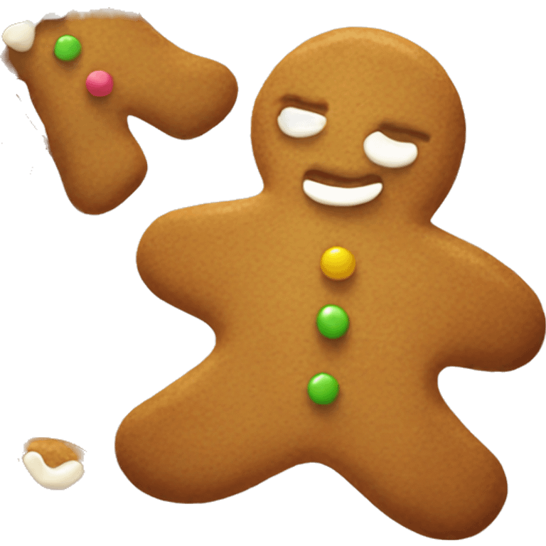 Gingerbread cookie emoji