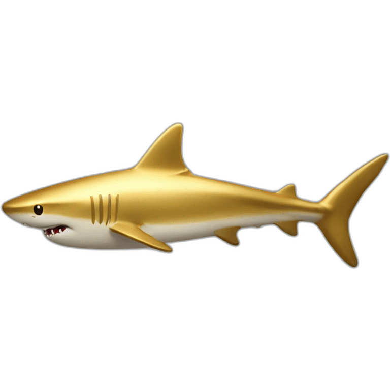 gold shark emoji