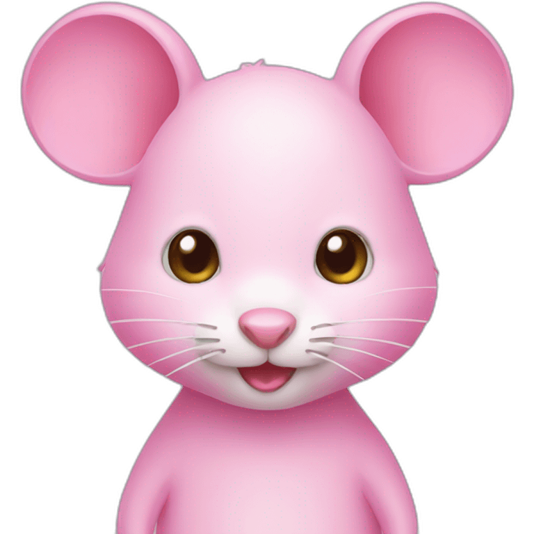 Pink mouse emoji