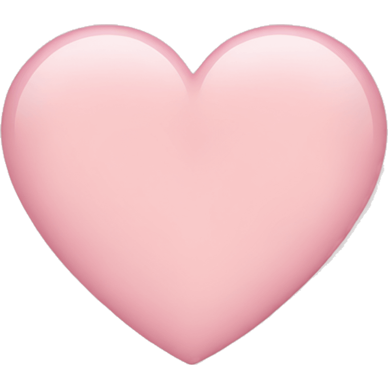 Light pink heart  emoji