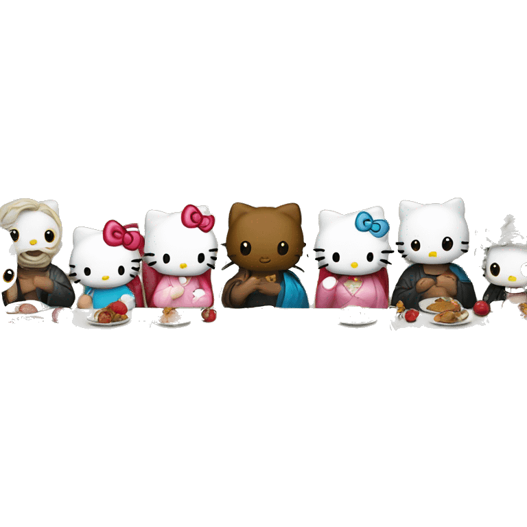 hello kitty last supper emoji