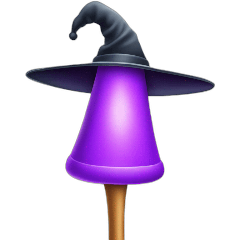 magic wand and hat emoji