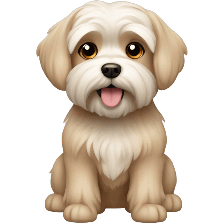 Light brown maltese dog emoji