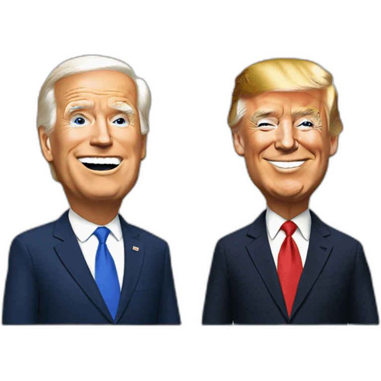 Trump and Biden emoji