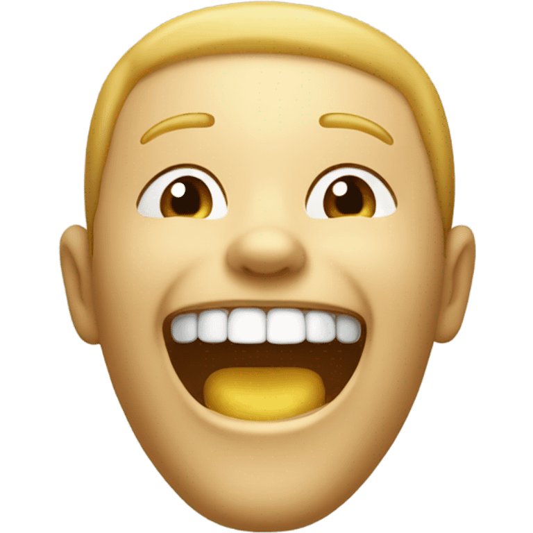 Golden tooth smiling  emoji