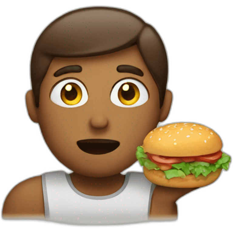 person thinks of food emoji