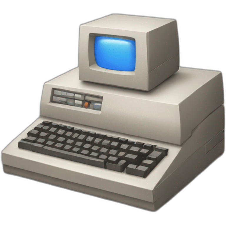 Pixel computer old school emoji