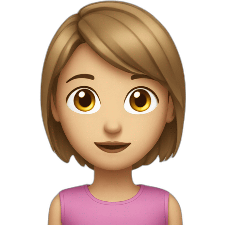 Chat sur la tete d une fille emoji