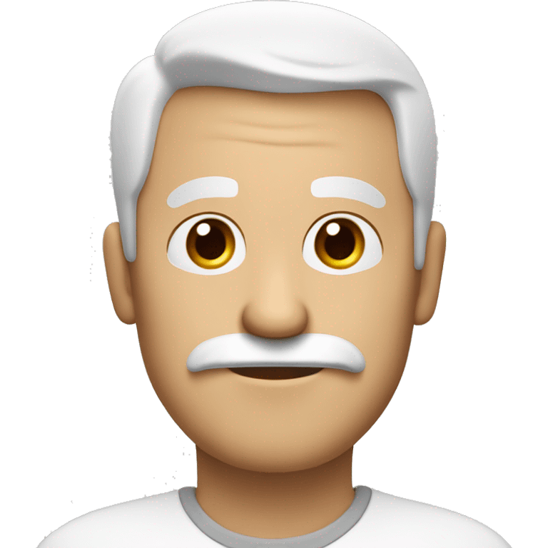 create a 50 year old white character with dark brown eyes with a mustache making an ok sign with his hand emoji