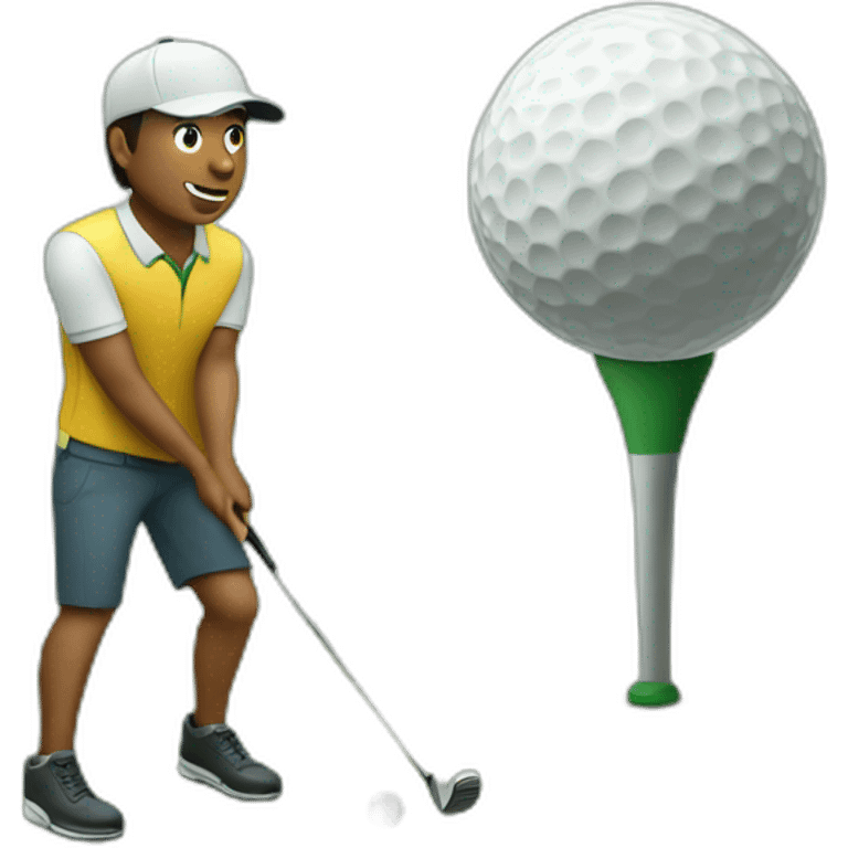 me playing golf emoji