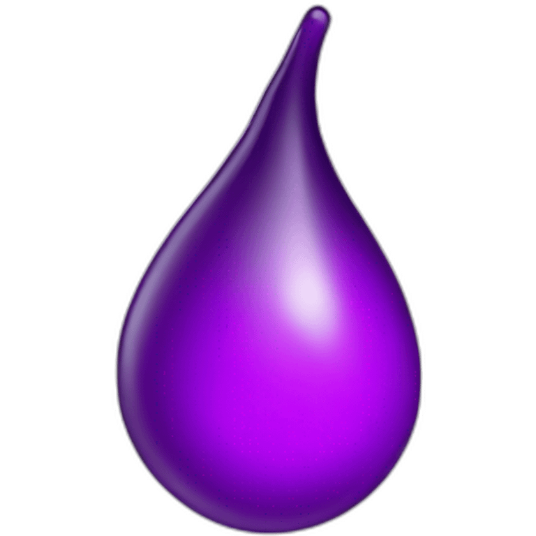 Purple drop emoji