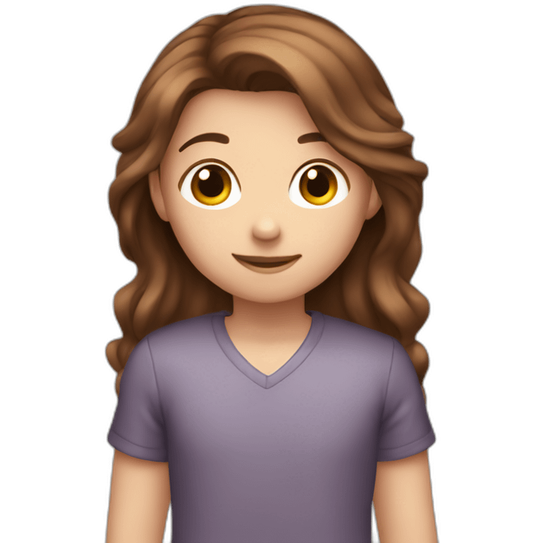 boy-brown-hair big hug girl with brown-hair emoji