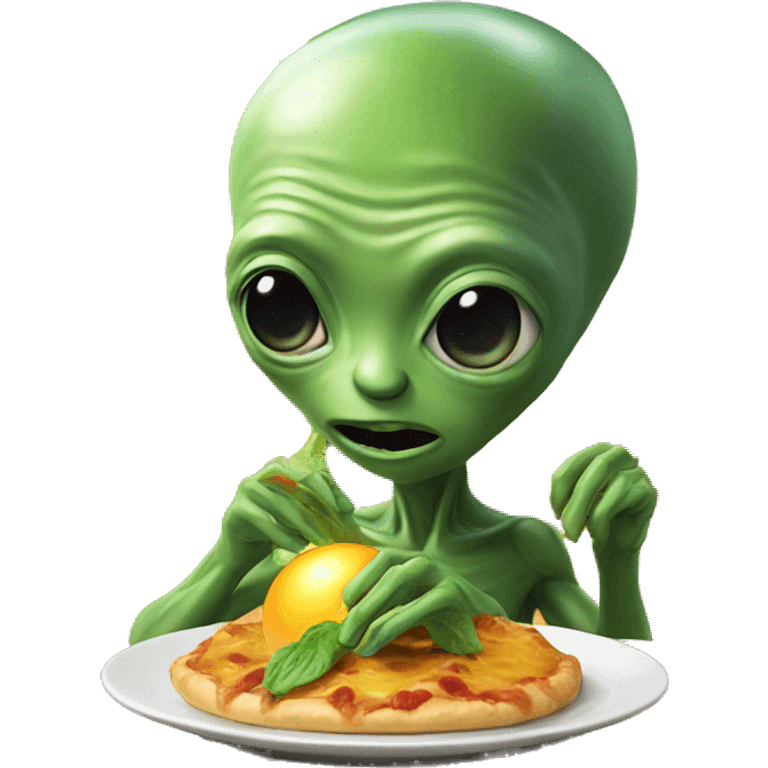 Alien eating the sun emoji