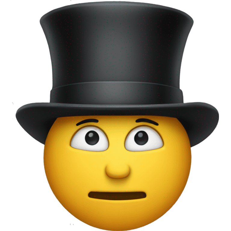 tophat with no person wearing it emoji