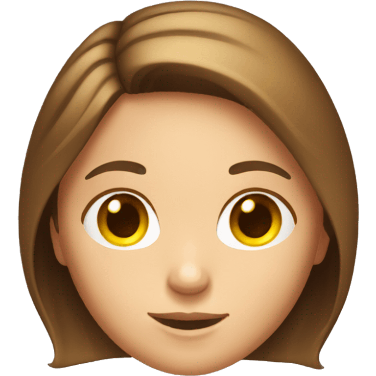 girl with brown hair tanning emoji