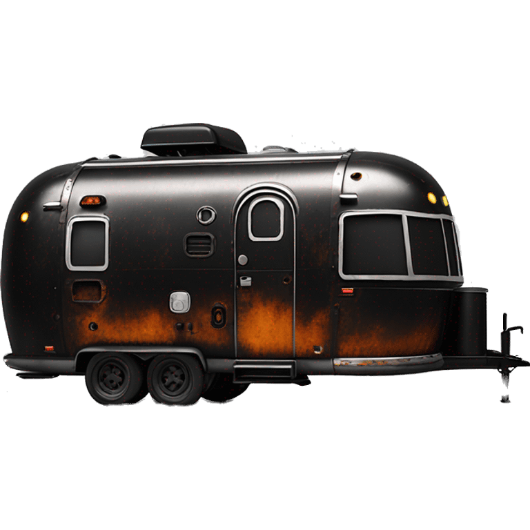 Darth Vader’s black painted airstream rc caravan rusted  emoji