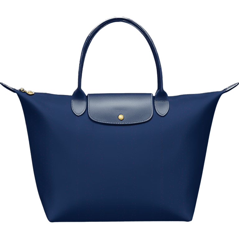 Navy blue longchamp tote bag emoji