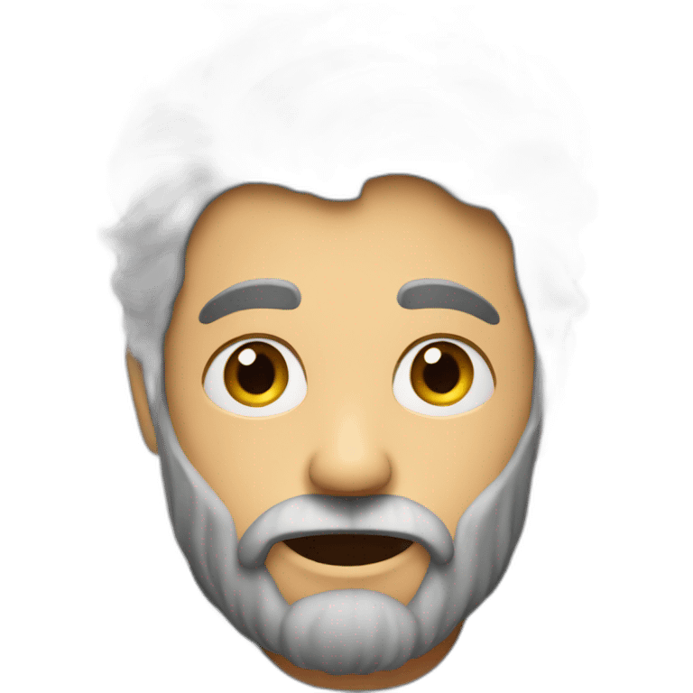 Beared man surprised emoji