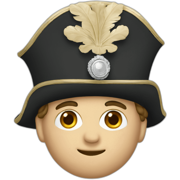 Napoleon wearing hat emoji