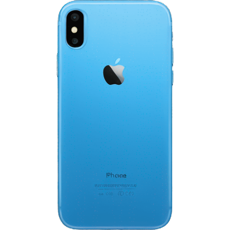 Blue iphone emoji