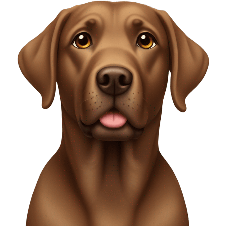 Brown lab dog emoji