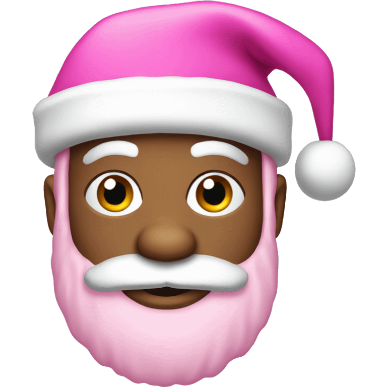 Pink hat santa claus emoji